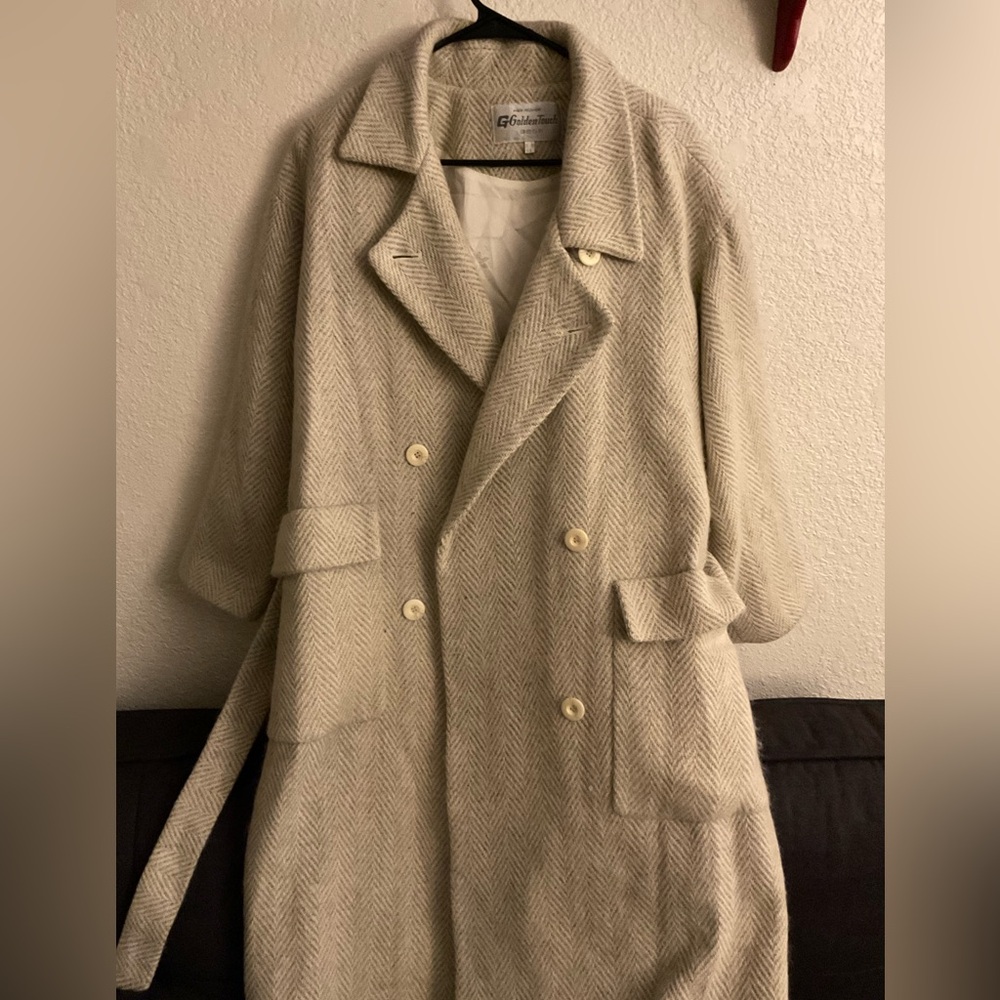 Women’s vintage wool coat-dress length